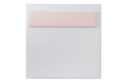 cabecero tapizado color blanco y rosa de polipiel